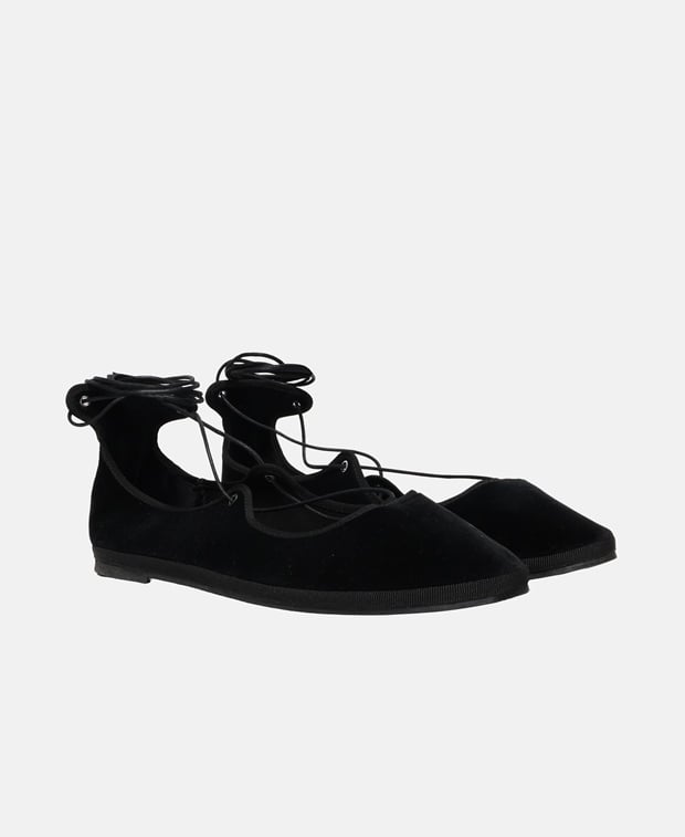 Gia Borghini Ballerina with calf lacing