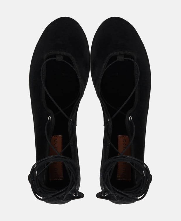 Gia Borghini Ballerina with calf lacing