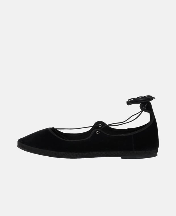 Gia Borghini Ballerina with calf lacing