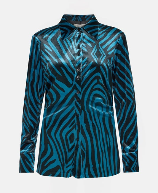 Diane von Furstenberg Long-sleeved blouse Slate Blue