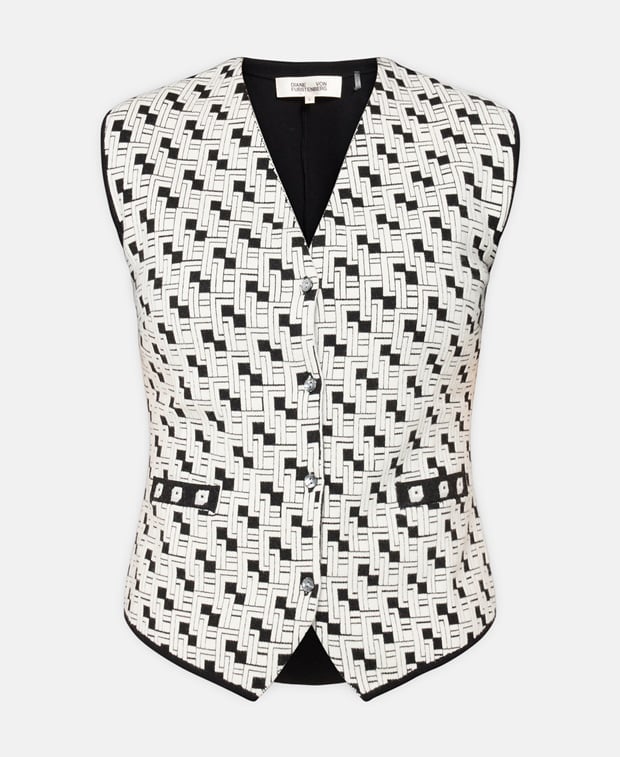 Diane von Furstenberg Waistcoat Ecru