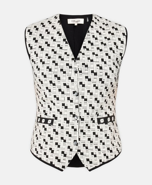 Diane von Furstenberg Waistcoat Ecru
