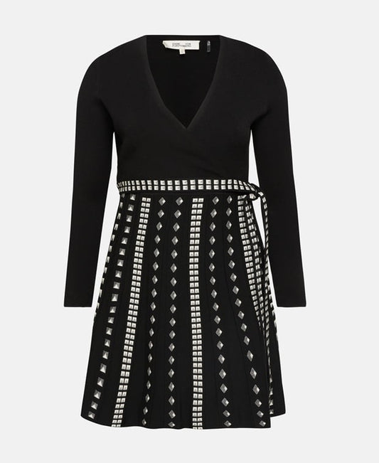 Diane von Furstenberg Pleated dress Black