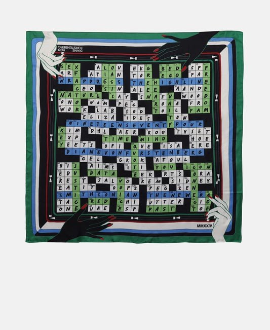 Diane von Furstenberg Satin Square Scarf