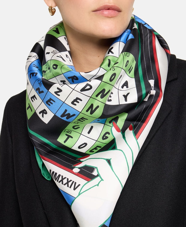 Diane von Furstenberg Satin Square Scarf