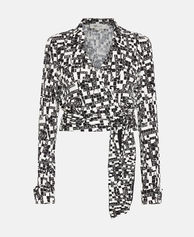 Diane von Furstenberg Wrap blouse Black