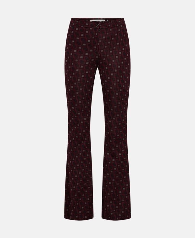 Diane von Furstenberg Flared trousers Blackberry