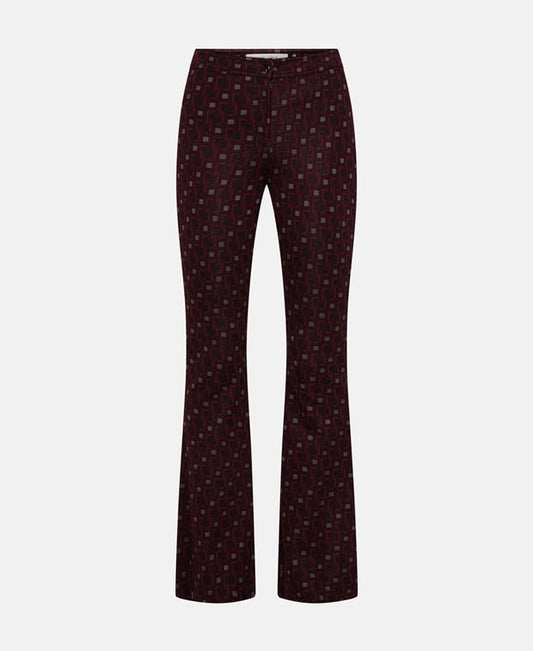 Diane von Furstenberg Flared trousers Blackberry
