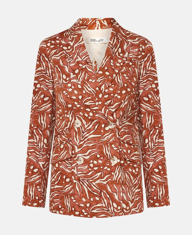 Diane von Furstenberg Blazer with all-over print Red
