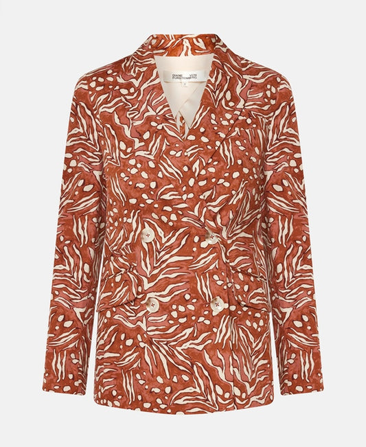 Diane von Furstenberg Blazer with all-over print Red