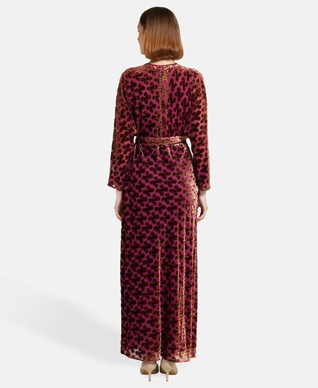 Diane von Furstenberg Velvet dress Purple