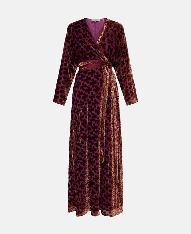 Diane von Furstenberg Velvet dress Purple