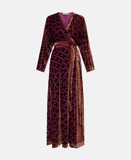 Diane von Furstenberg Velvet dress Purple