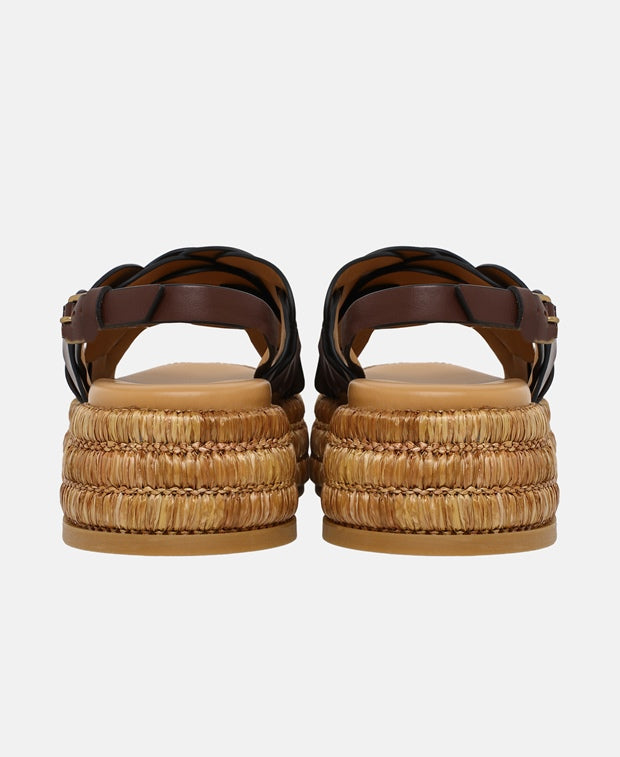 Tod's Platform sandals Zeppa Rafia