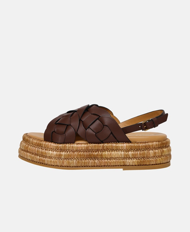 Tod's Platform sandals Zeppa Rafia