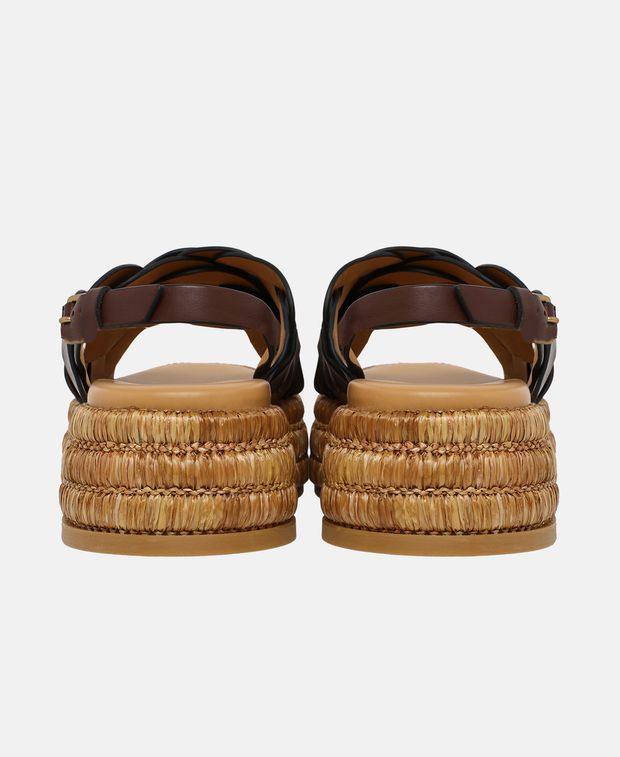 Tod's Platform sandals Zeppa Rafia