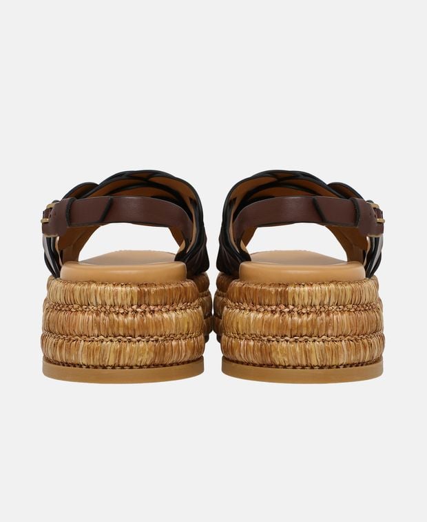 Tod's Platform sandals Zeppa Rafia