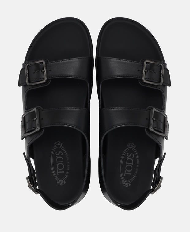 Tod's Fibbie Sandals Black