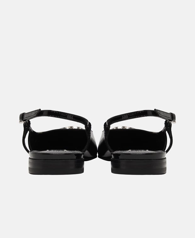 Gucci Vernice Slingback ballerina Black