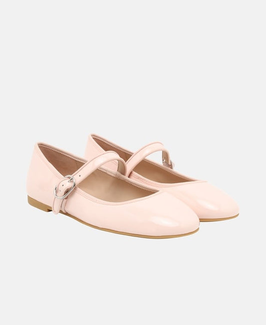 Stuart Weitzman Alice Ballerina flat with straps Light Pink