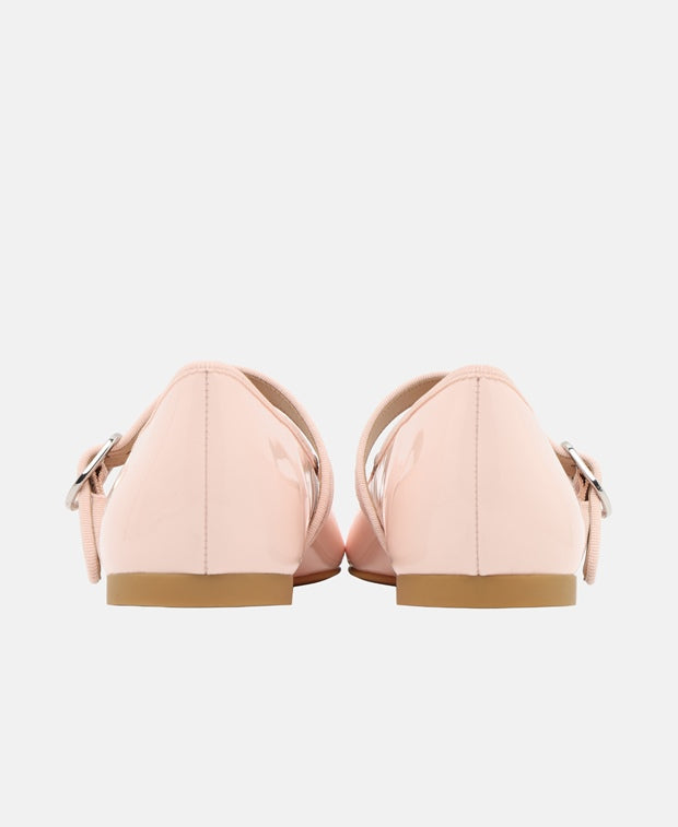 Stuart Weitzman Ballerina flat with straps Alice