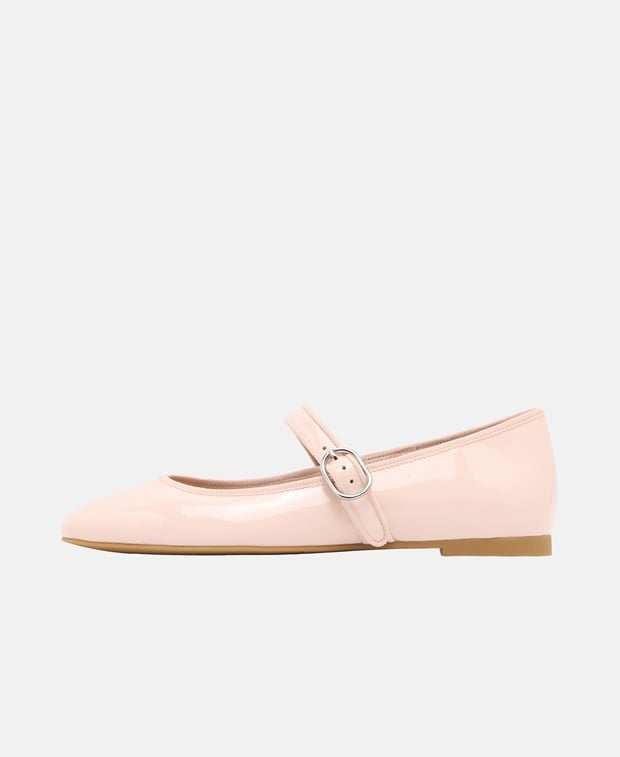 Stuart Weitzman Ballerina flat with straps Alice