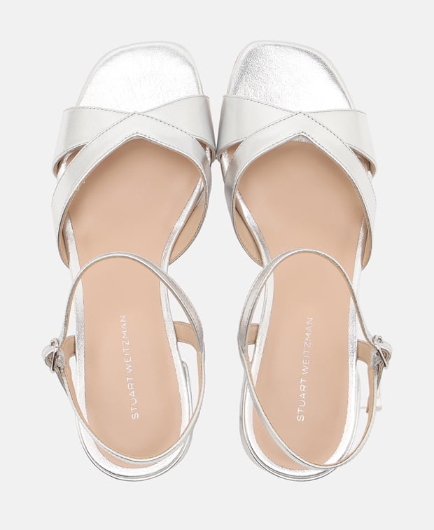 Stuart Weitzman Miami 35 Heeled sandals Silver