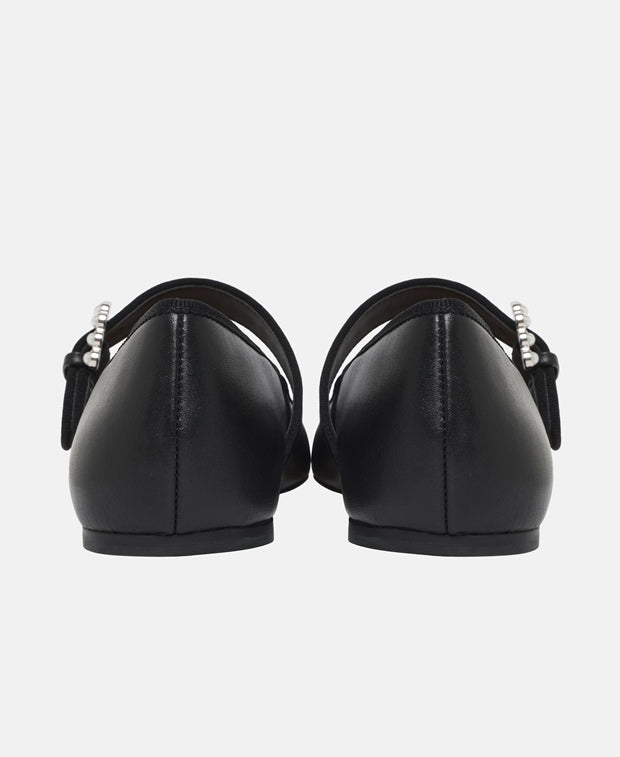 Stuart Weitzman Ballerina flat with straps Piper