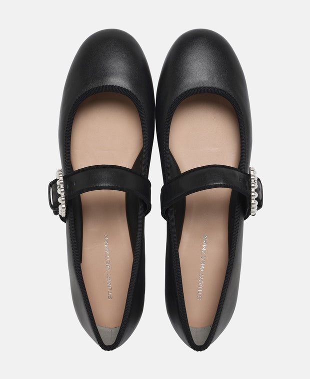 Stuart Weitzman Ballerina flat with straps Piper