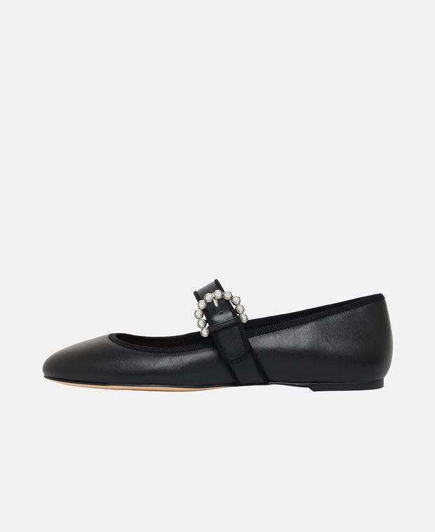 Stuart Weitzman Ballerina flat with straps Piper