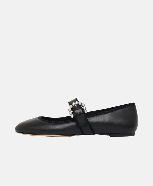 Stuart Weitzman Piper Ballerina flat with straps