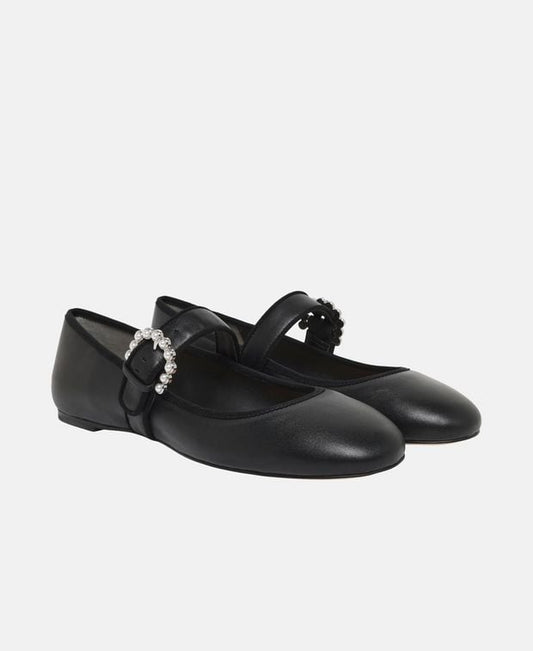 Stuart Weitzman Ballerina flat with straps Piper