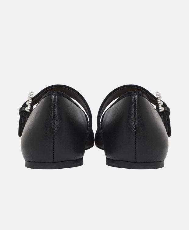 Stuart Weitzman Ballerina flat with straps Piper