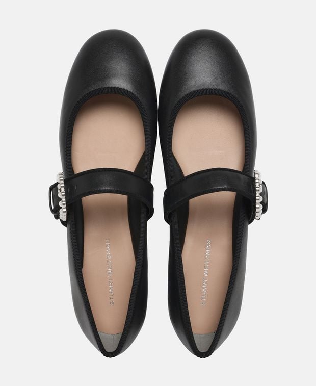 Stuart Weitzman Ballerina flat with straps Piper
