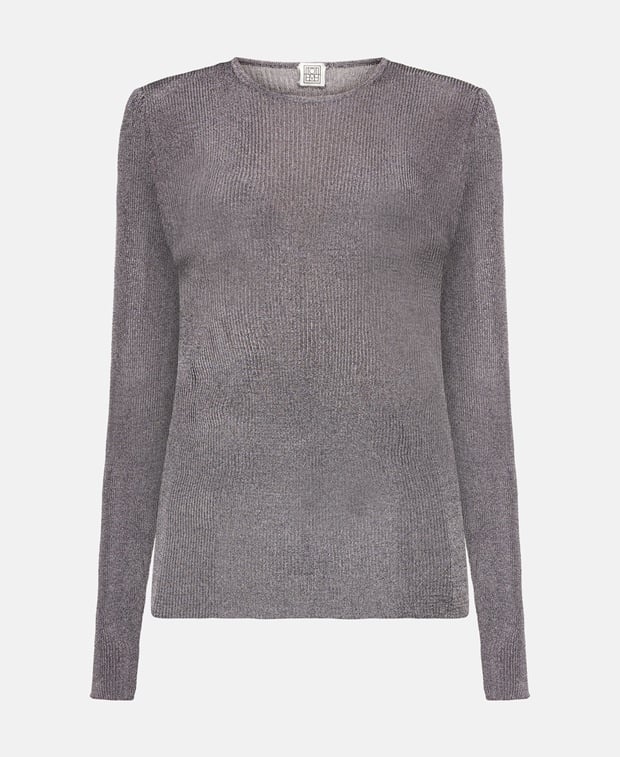 Toteme Long-sleeved jumper Silver