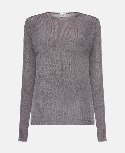 Toteme Long-sleeved jumper Silver