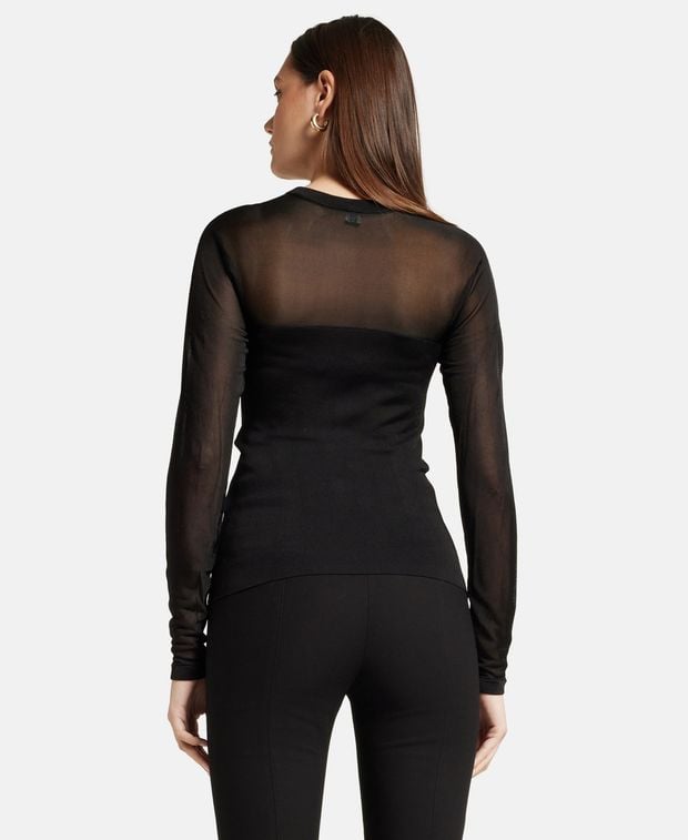 Toteme Long-sleeved top SEMI-SHEER EVENING TOP