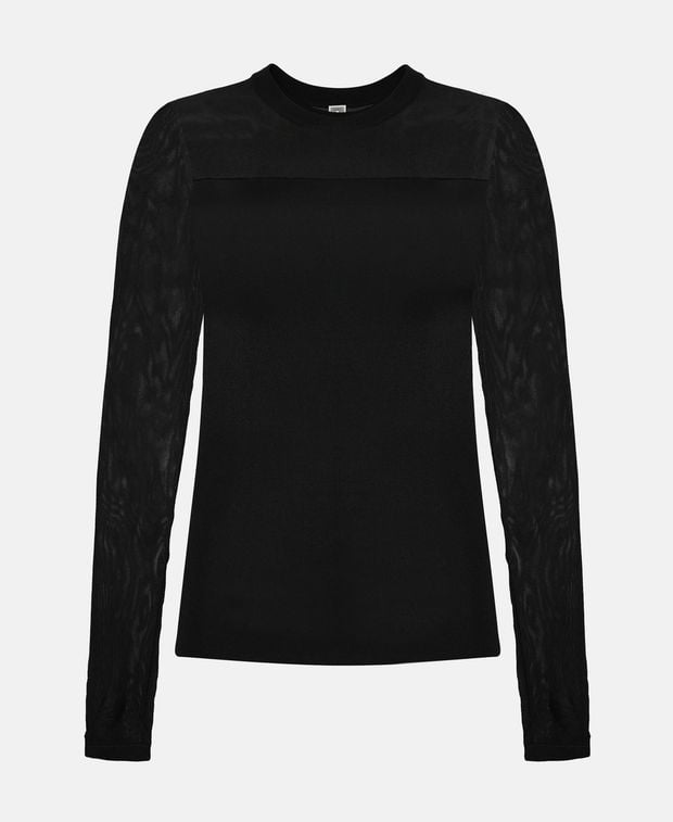 Toteme Long-sleeved top SEMI-SHEER EVENING TOP