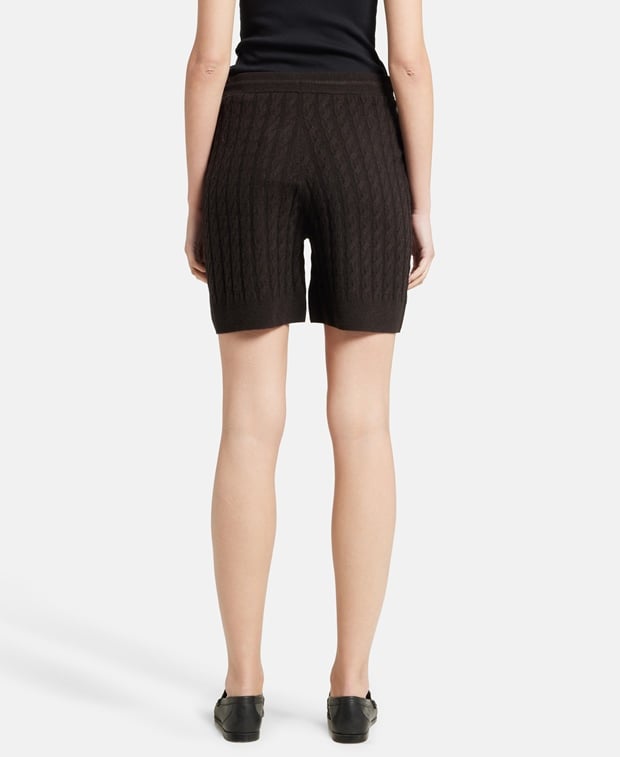 Toteme Wool shorts Dark Brown