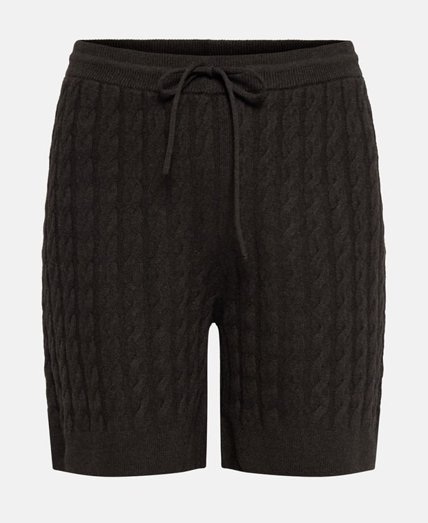 Toteme Wool shorts Dark Brown