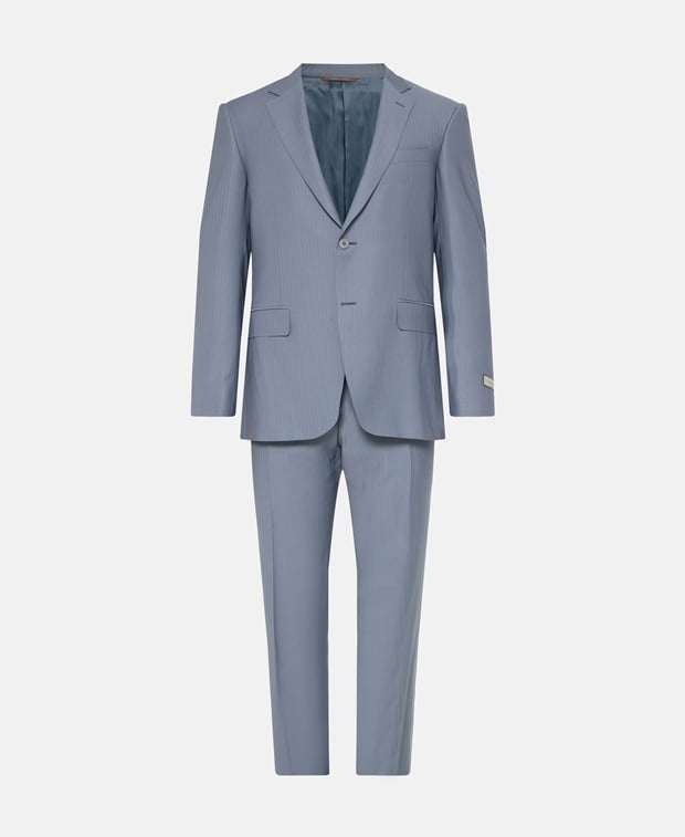 Canali Wool suit Light Blue