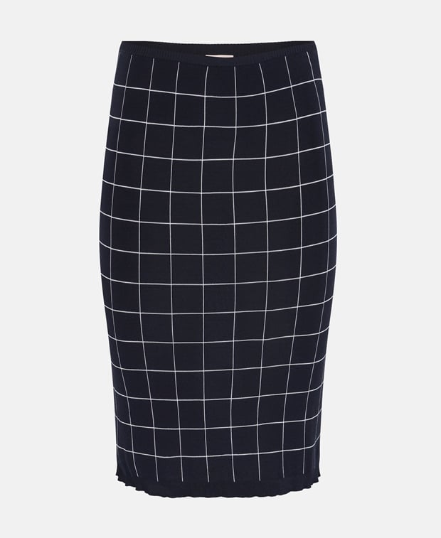 Tod's Silk skirt Dark Blue