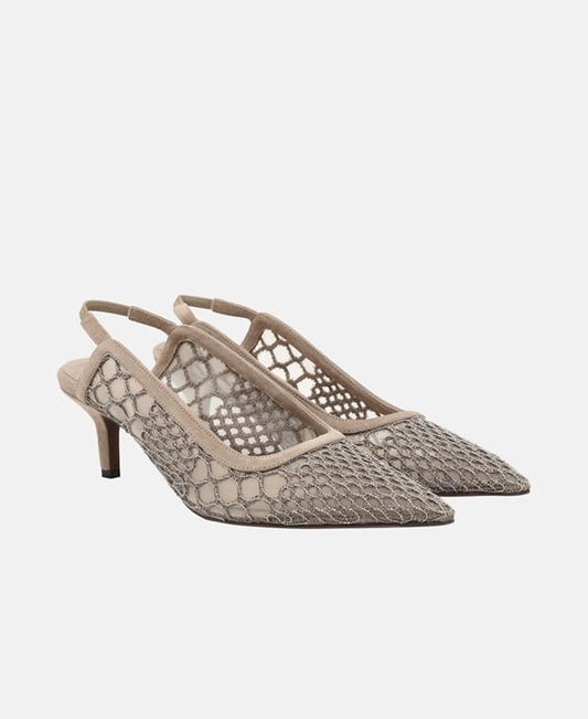 Brunello Cucinelli Slingback pumps Dark Grey