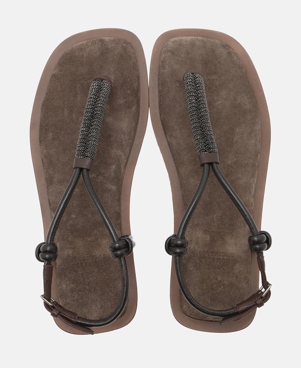 Brunello Cucinelli Ankle strap sandals Brown