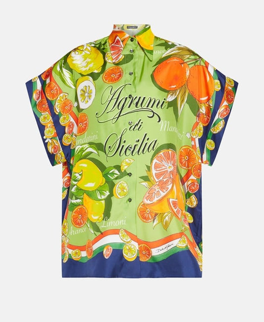 Dolce & Gabbana Silk blouse Green