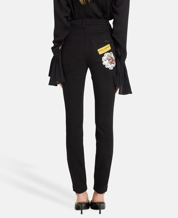 Dolce & Gabbana Straight leg jeans Black