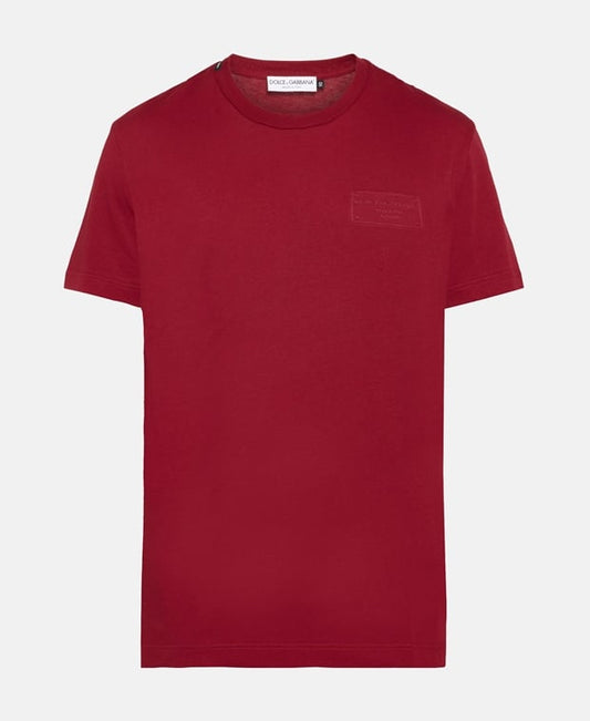 Dolce & Gabbana Crew neck t-shirt Bordeaux