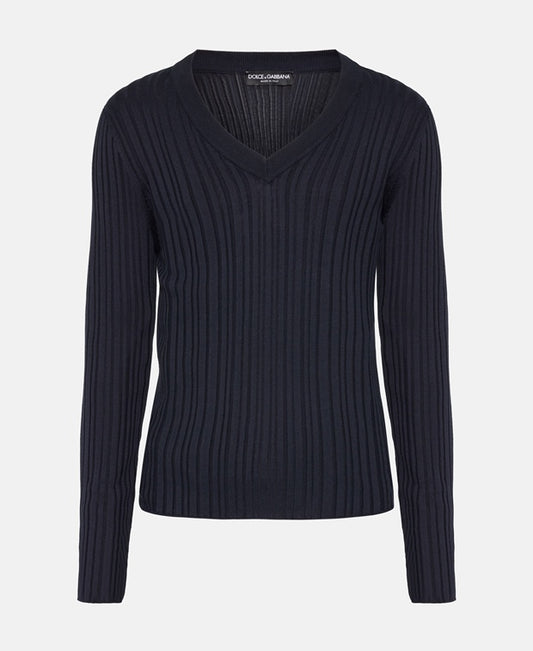Dolce & Gabbana Long-sleeved jumper Midnight Blue