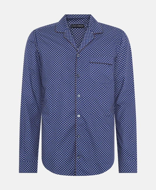 Dolce & Gabbana Long-sleeved shirt - casual fit Blue