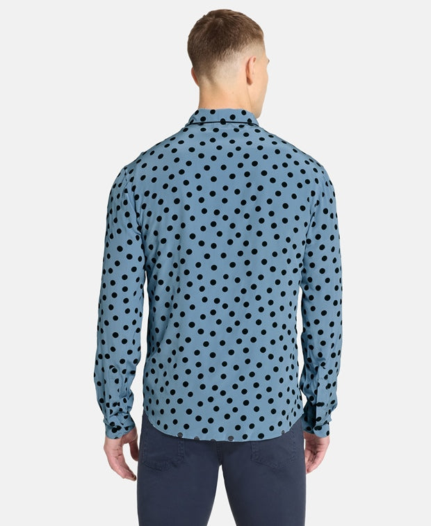 Dolce & Gabbana Long-sleeved shirt - regular fit Slate Blue